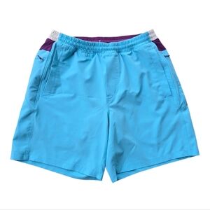 Birddogs Boom Classic Athletic Shorts Size Medium Blue And Purple